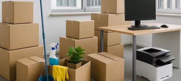 Hur du flyttar ett kontor – städning, packning och it-utrustning